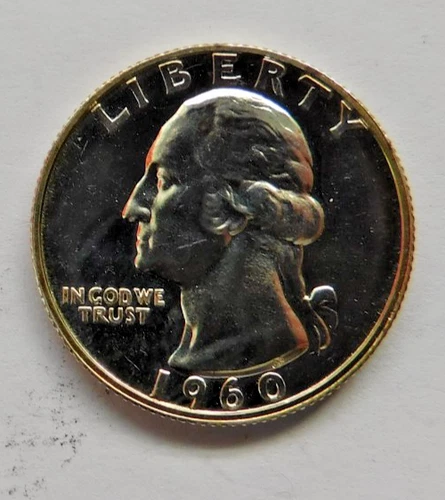 1960 Proof Washington Quarter 90% Silver United States Mint Coin
