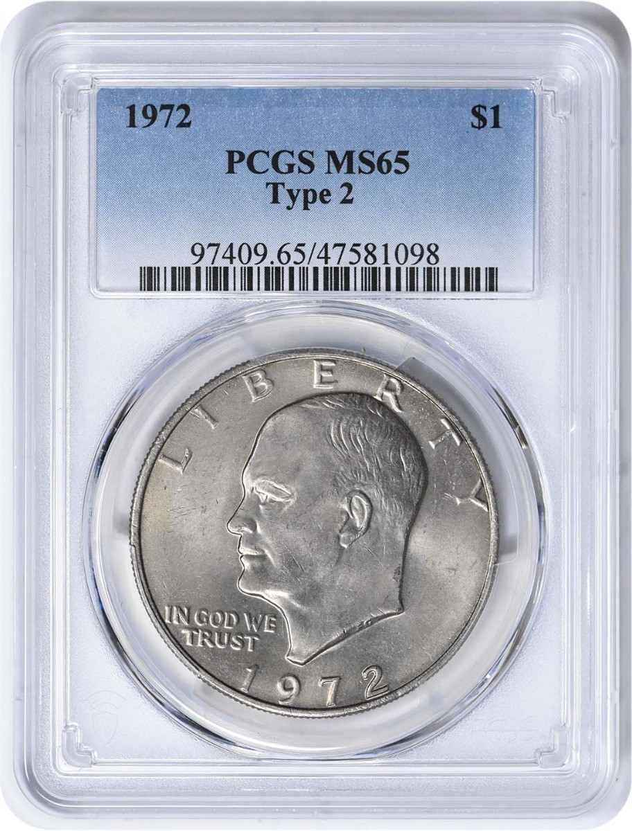 1972 Eisenhower Dollar Type 2 MS65 PCGS | eBay