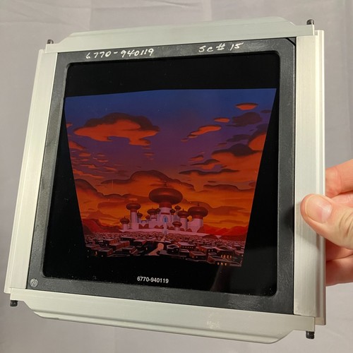 VTG Disney Aladdin Projection Slides Lot of 2 – Agrabah Sunset & Cave Scene Pani - Picture 15 of 21