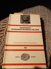 Libro Saggistica Carlo Marx MANOSCRITTI ECONOMICI FILOSOFICI DEL 1848  einaudi70