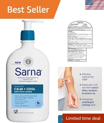 12oz  Anti-Itch Lotion - Soothing Relief for Bug Bites & Skin Irritations