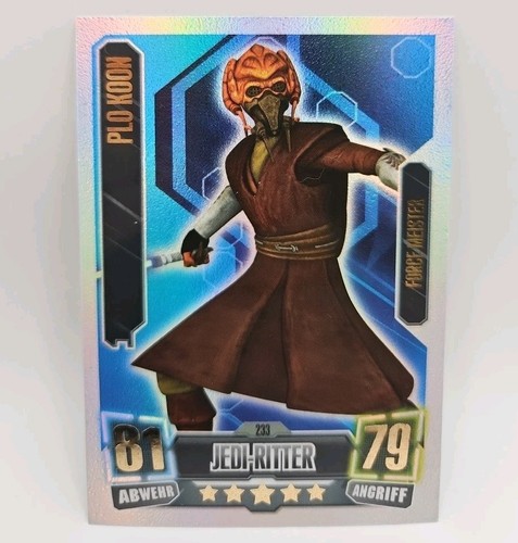 Topps Star Wars Force Attax Clone Wars Serie 2 - PLO KOON Force Meister - 233