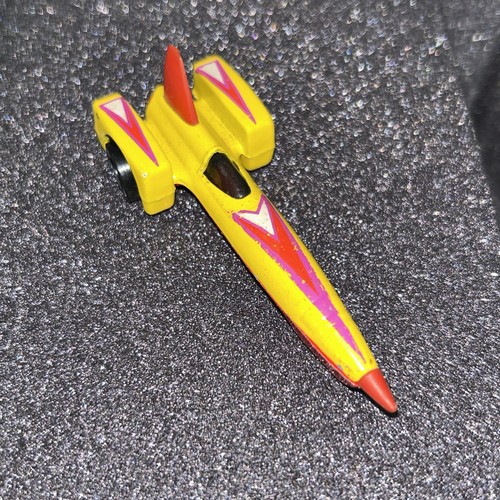VINTAGE DIECAST MATTEL HOT WHEELS RED/YELLOW DRAGSTER SPEED RACER 2-3/4"L R415 - Picture 4 of 6