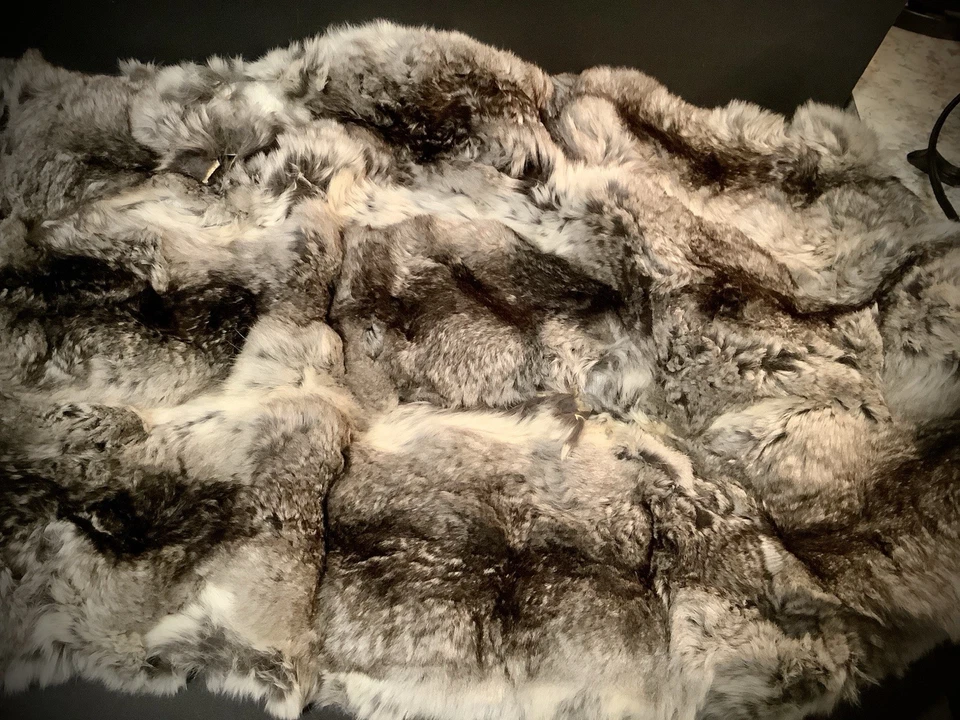 Estola de piel CORTADORA DE CHINCHILLA — 100 % genuina — LEER POR FAVOR Foto 2 de 4