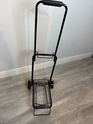 Ironmax Folding Shopping Cart Utility Trolley Portable For Grocery Travel Black