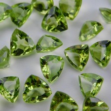 Peridot Trillion Faceted Cut 5mm to 6mm Natural Loose Wholesale Gemstone