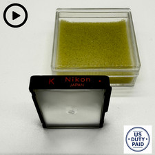  Rare Mint w/ Video Nikon Type K Red Dot Focusing Screen for F3 F3HP JAPAN