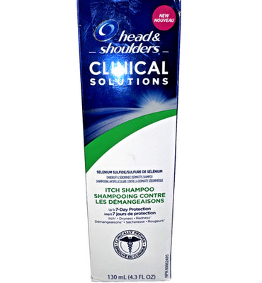 Head & Shoulders Clinical Itch Shampoo Selenium Sulfide 4.3oz Disc/Exp NOS