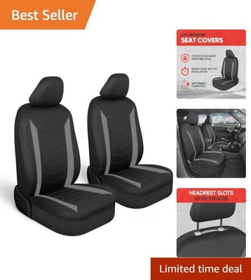 SpillGuard Waterproof Neoprene Front Seat Covers - Universal Fit for Cars & SUVs