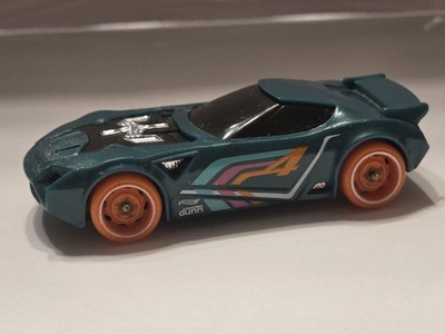 2016 HOT WHEELS NERVE HAMMER #4 GREEN 1:64 DIECAST 2 7/8'' CAR W/ ORANGE TIRES