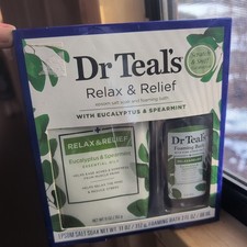 Eucalyptus, Epsom Salt Soak, Spearmint Foam Bubble Bath Relax Tub Soak Herbal