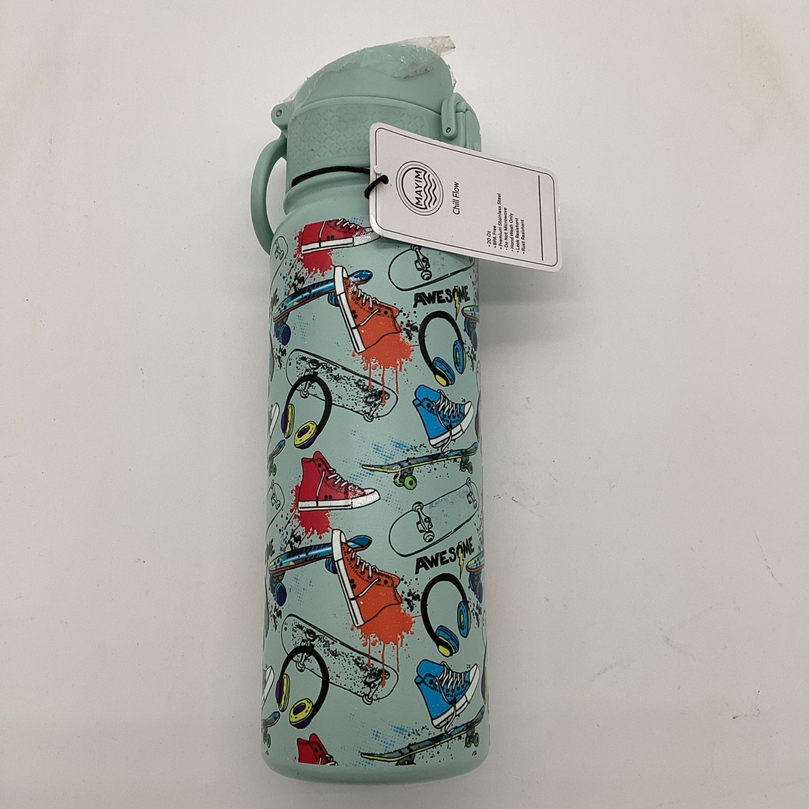 - Stainless Steal 20oz Boys Water Bottle