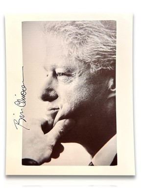 Original Autograph Bill Clinton - 42nd President of the United States