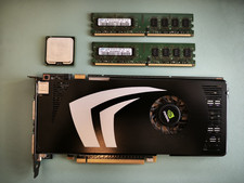 Vintage PC components, Intel, Nvidia GeForce, Samsung, Graphics Card, CPU, RAM