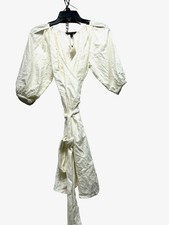 Banana Republic Women's XS Petite Wrap Off White Dress NEW (D6)