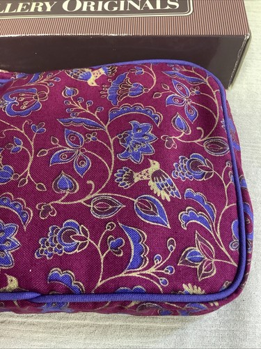 Vintage Avon Gallery Originals Hummingbird Print Cosmetic Pouch - Picture 3 of 4
