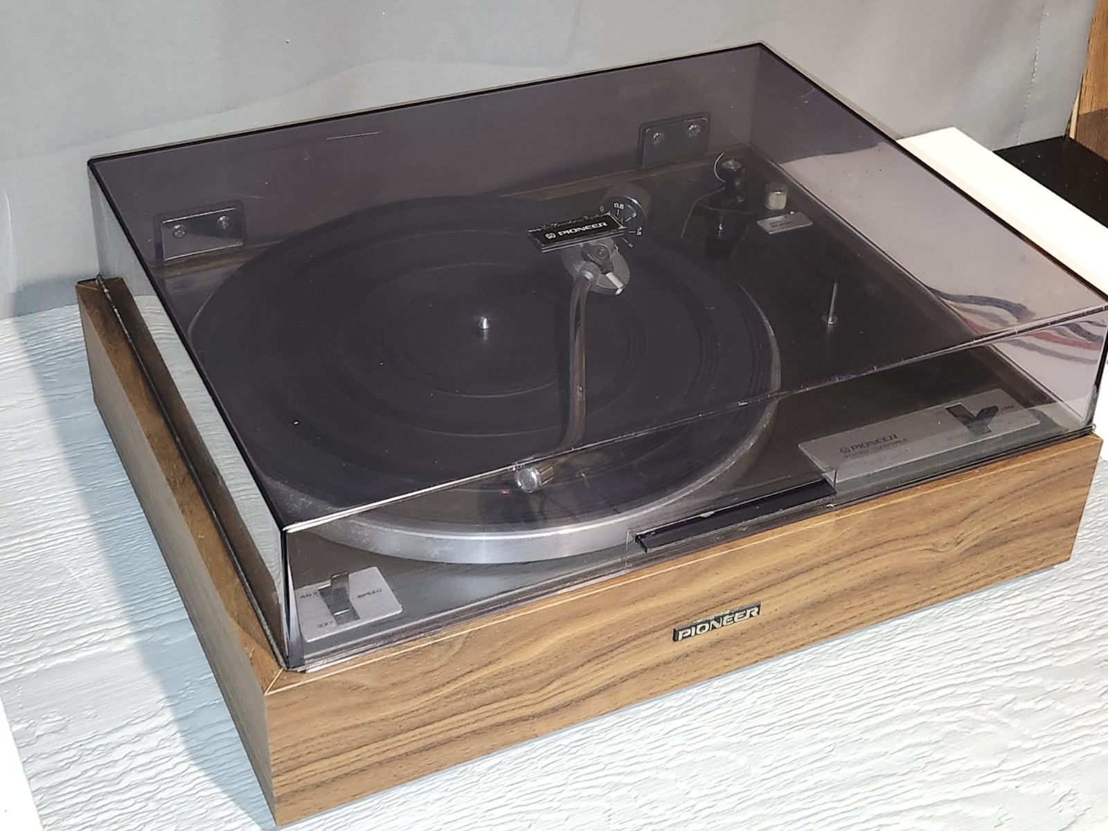 Vintage Pioneer PL-10 Turntable AS-IS FOR PARTS OR REPAIR - 