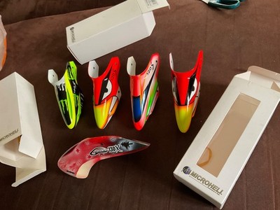 Microheli 120 S 130 X xcanopy airbrush fiberglass versch Design