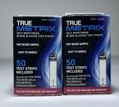 TRUE METRIX Blood Glucose Test Strips (100 Count), EXP 10/2026