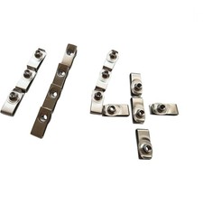1/4"-20 Long Stainless Steel U -Style Clip-On Nut,U-Type Fasteners Pack of 25