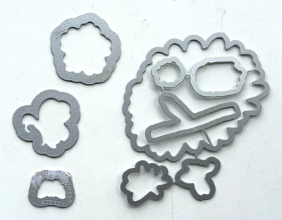 Lightly Used Unbranded 9pc Misc. Die Shapes Metal Dies in Good Condition