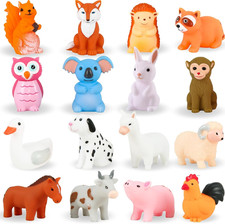 Bath Toys No Hole, for Infants 6-12 Toddlers 1-3, No Hole Bathtub Toys Animal