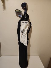 Vintage Snoopy Junior Golf 5 Club Set Driver, Wedge,Putter with Bag