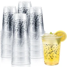 100 Pcs Music Themed Party Favors Musical Note Party Supplies Bulk 16 oz Clea...