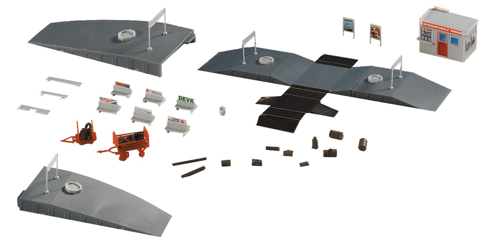Kibri 37755 - N Decoration Set Around The Platform - New