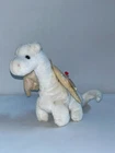 TY Beanie Baby MAGIC the Dragon 1995 Retired Vintage White Iridescent - Read Not