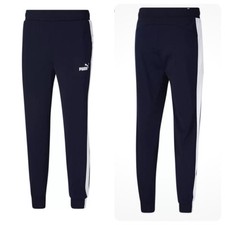 PUMA Women's Contrast Track Jogger Pant Black and White Sz XL New  84900001