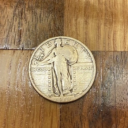 1918 D Standing Liberty Silver Quarter 25c, Tougher Date!