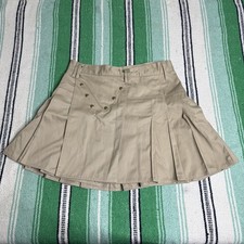 Utilikilts Khaki Men's Size 36 Cargo Kilt USA Pockets Heavy Snap Pleated Goth