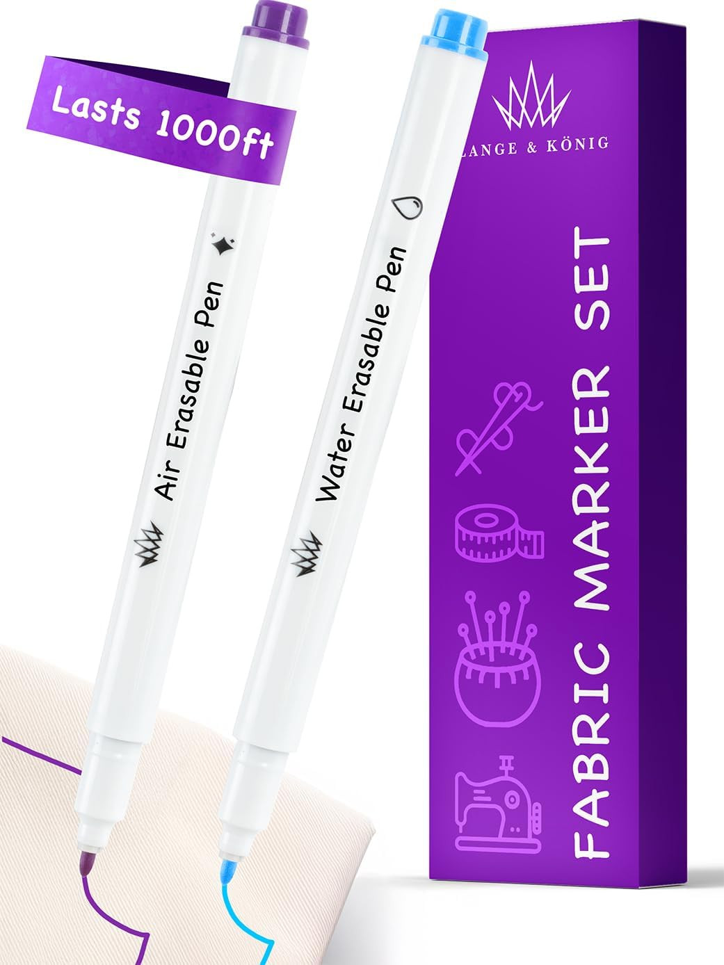 Air & Water Erasable Fabric Markers for Sewing Products - Sewing Supplies Qui...