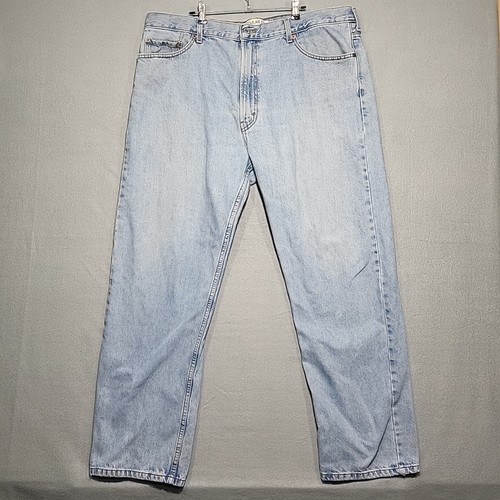 Levi’s 505 Jeans Men’s 42x32 Blue Cotton Regular Fit Straight Leg Light Wash