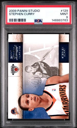 2009 Panini Studio Stephen Curry RC PSA 9!!!! Card #129. Super Clean!!!