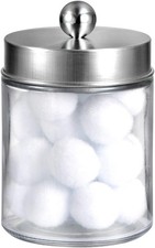 Apothecary Jars Bathroom Vanity Organizer -Countertop Canister Jar with