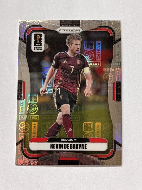 2026 Panini Prizm FIFA World Cup Soccer Panini Logo Prizms Kevin De Bruyne 18/61
