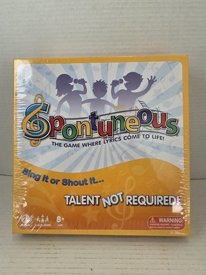Spontuneous The Song Board Game - Yellow Factory sealed New