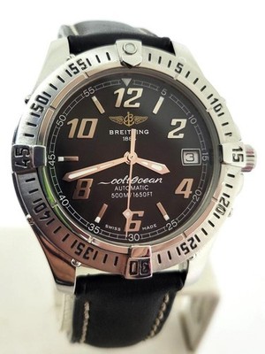 Mens S/Steel BREITLING COLT OCEAN Automatic 500m Watch Ref. A17050* EXLNT