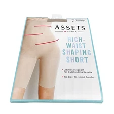 Assets By Spanx Women's High Waist Shaping Short Nude Size 1