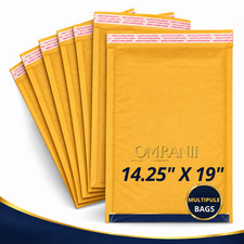 Kraft Poly Mailers #7, 14.25" X 19" Multiple Bags | Waterproof & Durable Bags