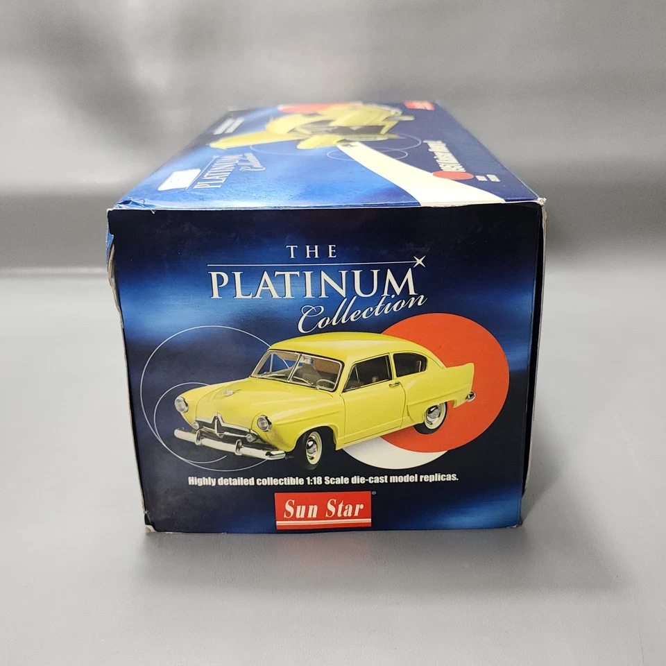 Sun Star 1951 Kaiser Henry J 1:18 Scale Diecast 5092 Platinum Collection - Image 4 of 4