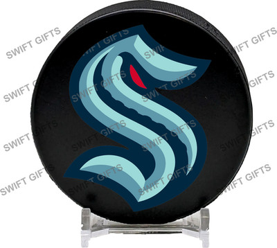 Seattle Kraken Eishockey Puck 6oz reguläre Größe und Gewicht EIHL NHL