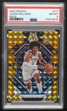 2022-23 Panini Mosaic Rookies Gold Prizm 1/10 Jalen Williams #217 PSA 8 1cf5
