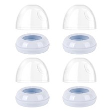 4-Pack Baby Bottle Rings and Caps for Philips Natural Bottles, Replacement Sc...