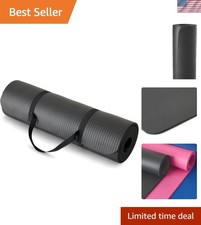 Extra Thick Exercise Yoga Mat with Carrying Strap