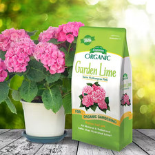 Organic Garden Lime 5 lb - Covers 100 sq ft. - Adjusts pH - Turn Hydrangeas Pink 2.55 per gallon