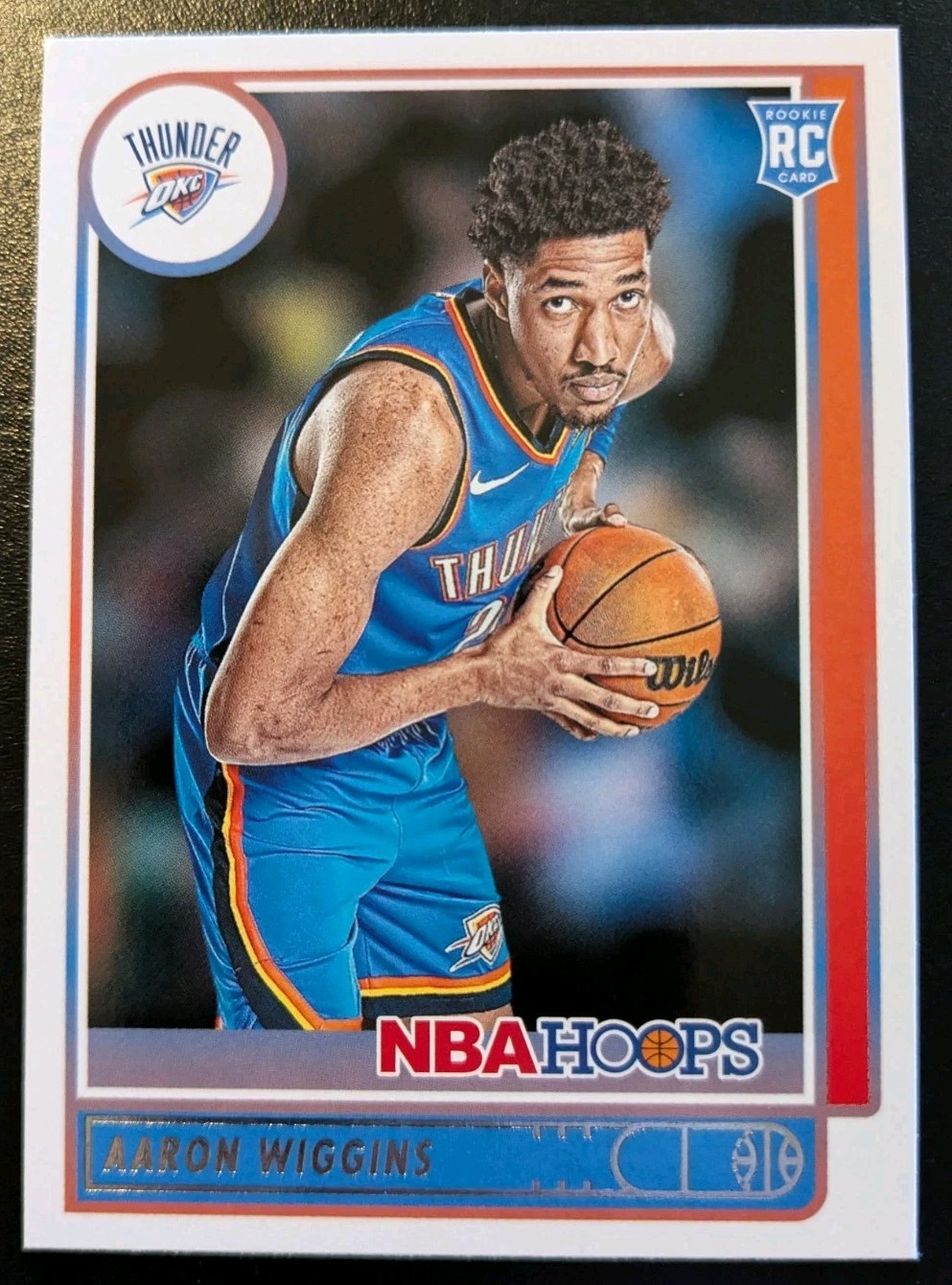 2021-22 Panini Hoops Basketball Aaron Wiggins Rookie #247 Oklahoma City Thunder