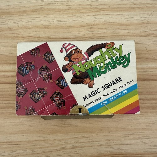 Magic Square Puzzle Vintage 9-Piece Complete Naughty Monkey And Tricksy Pirate - Picture 2 of 10